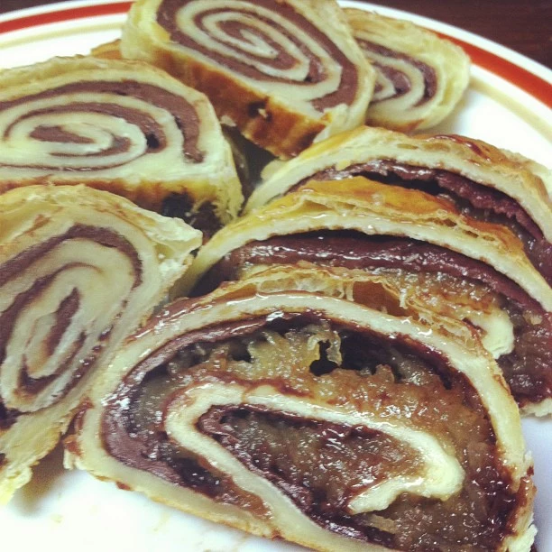 Pear and Nutella Rolls Pear and Nutella Rolls