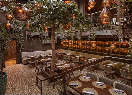 The Dining Garden inside Toca Madera West Hollywood