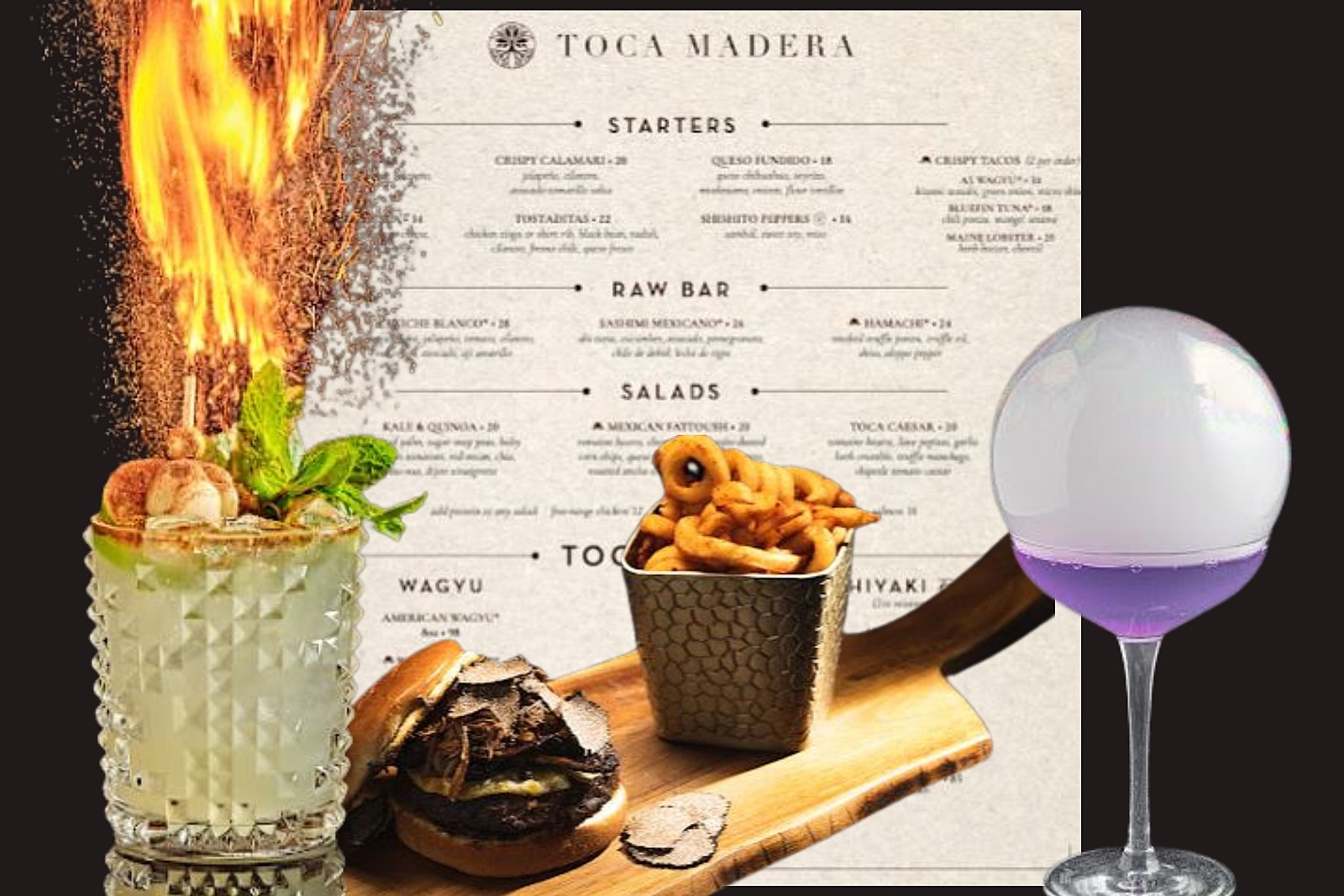 Inside the Hot West Hollywood Restaurant of Bhad Bhabie's Fight Toca Madera Menu 