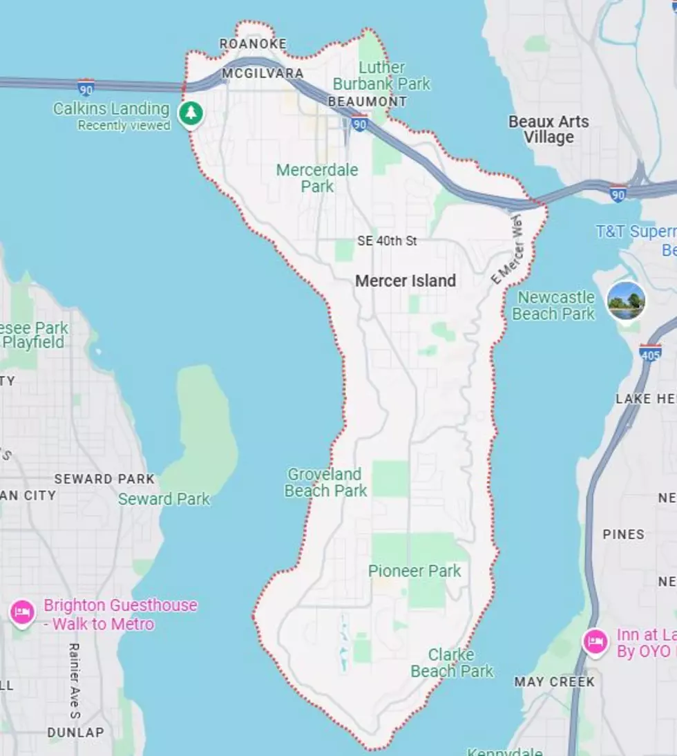 Google Map of Mercer Island, WA